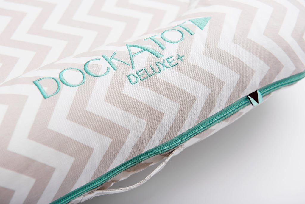 DockATot™ Deluxe Dock - Silver Lining (Chevron) – Dockatot South
