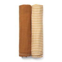 DockATot Swaddle - Golden Stripe / Pumpkin Spice (In Stock)