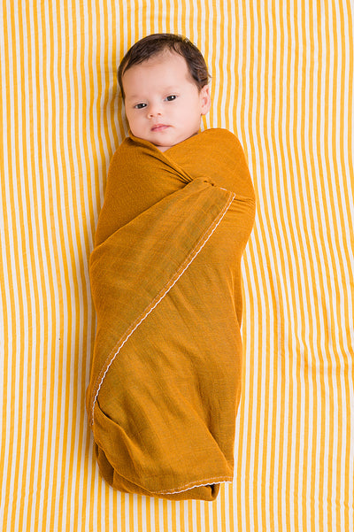 DockATot Swaddle - Golden Stripe / Pumpkin Spice (In Stock)