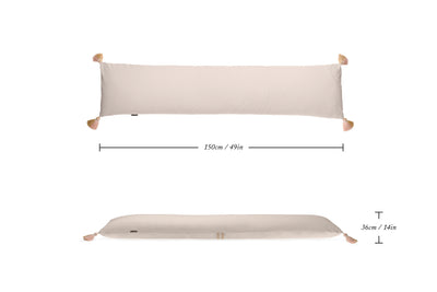 Cosset Body Pillow – Sand Chambray (In Stock)